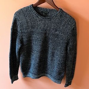 Men's Black and Gray Sweater